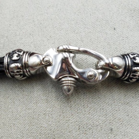 Vongola Steampunk Goth Skull Ring & Skull Bracelet - Picture 9 of 10